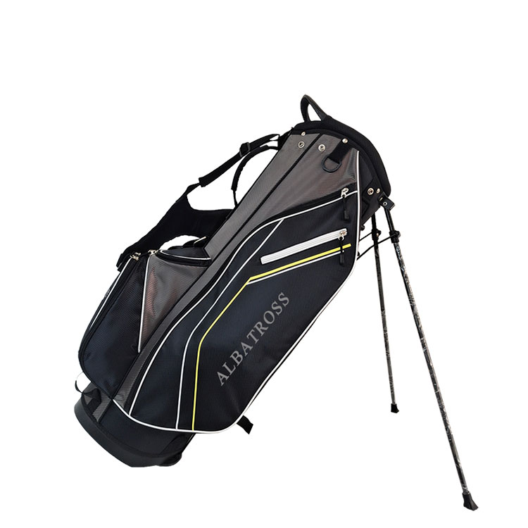 Golfbag i stoff med stativ